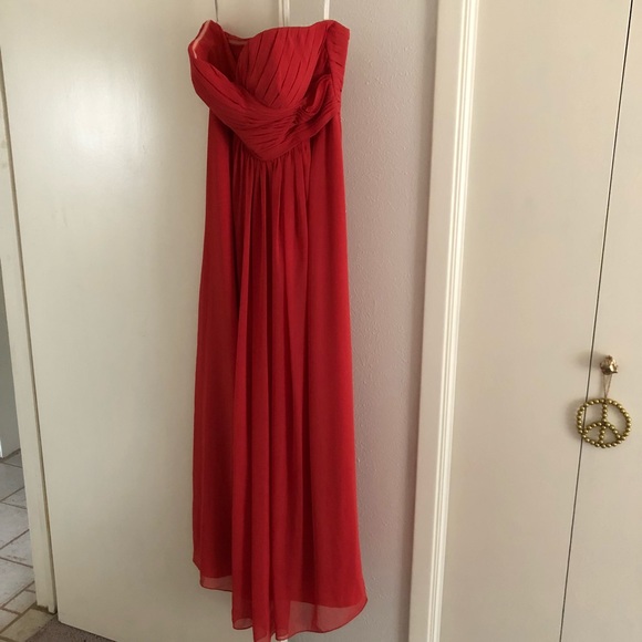 Bill LevKoff Bridesmaid Dress in Poppy - Picture 1 of 8